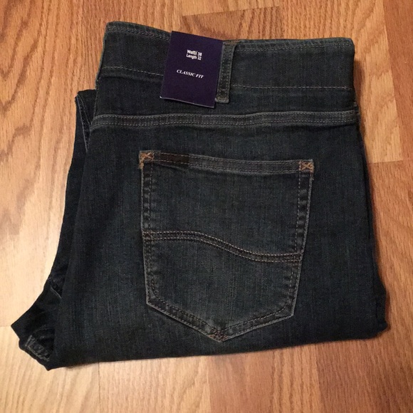 Classic Fit Men’s 38x32 Lee Blue Jeans - Picture 2 of 5